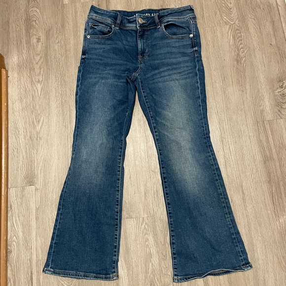 American Eagle Women's Kick Boot Jeans Size 10 Extra Short - Picture 2 of 6